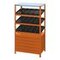 Modul Schubladen 5-fach mit DIN- Norm Oberteil 1000x542,5x364 mm, orange